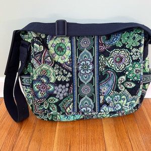 Vera Bradley blue rhapsody messenger bag